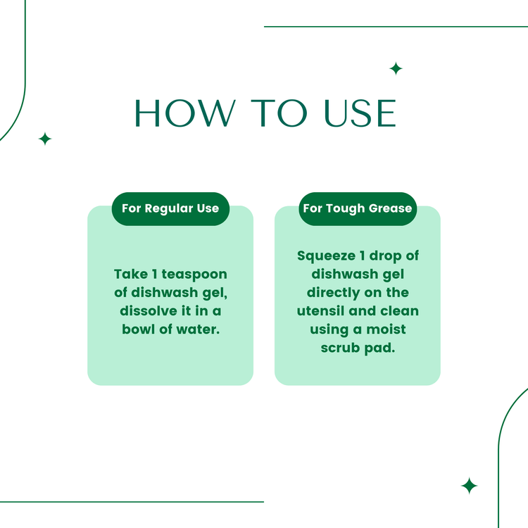 Make a sustainable choice with our biodegradable dishwash gel.