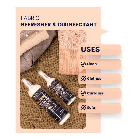 Refresh fabrics instantly with our fabric refresher that can be used on linen, clothes, curtains and sofas.
