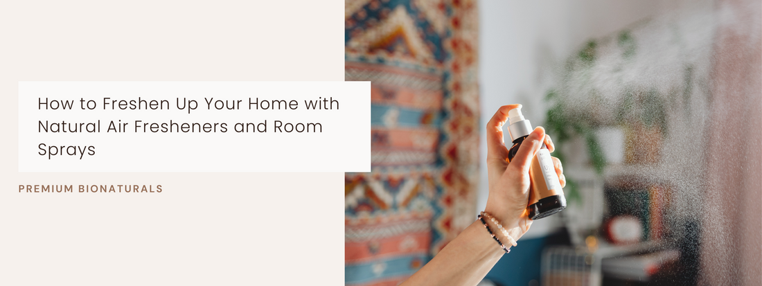 A variety of natural air fresheners and essential oils for a fragrant home.