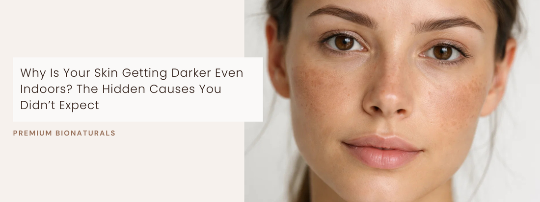 Window sunlight effect leading to darker skin at home