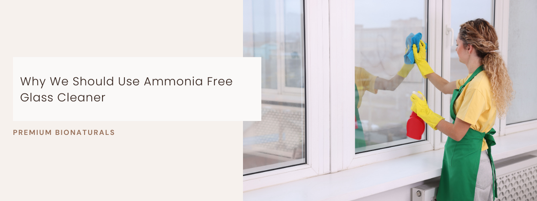 Window cleaning routine using ammonia free glass cleaner