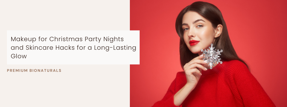 Glowy base routine for makeup for christmas party nights