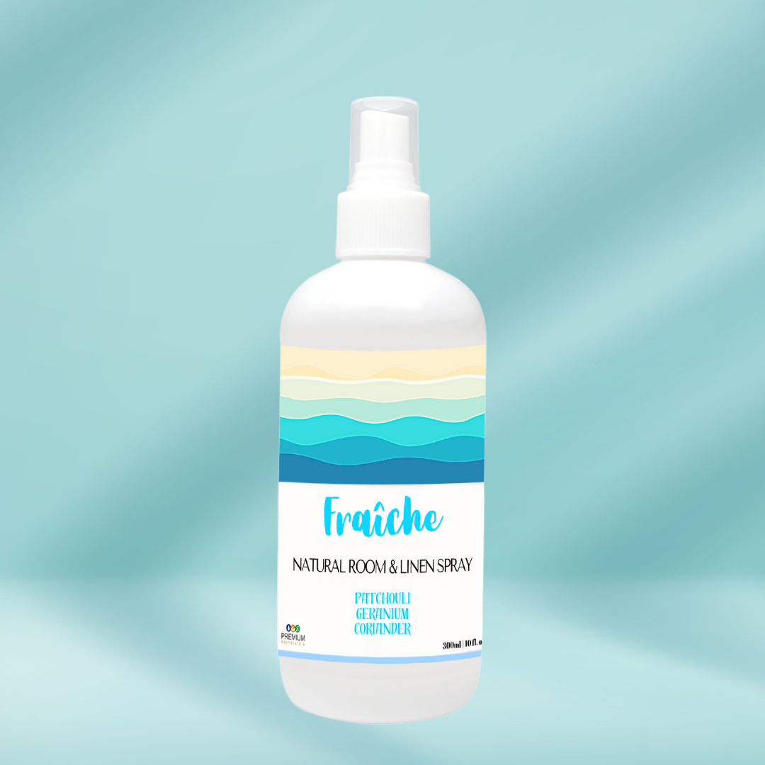Elevate your ambiance with our Fraîche room spray, bringing the outdoors indoors effortlessly.