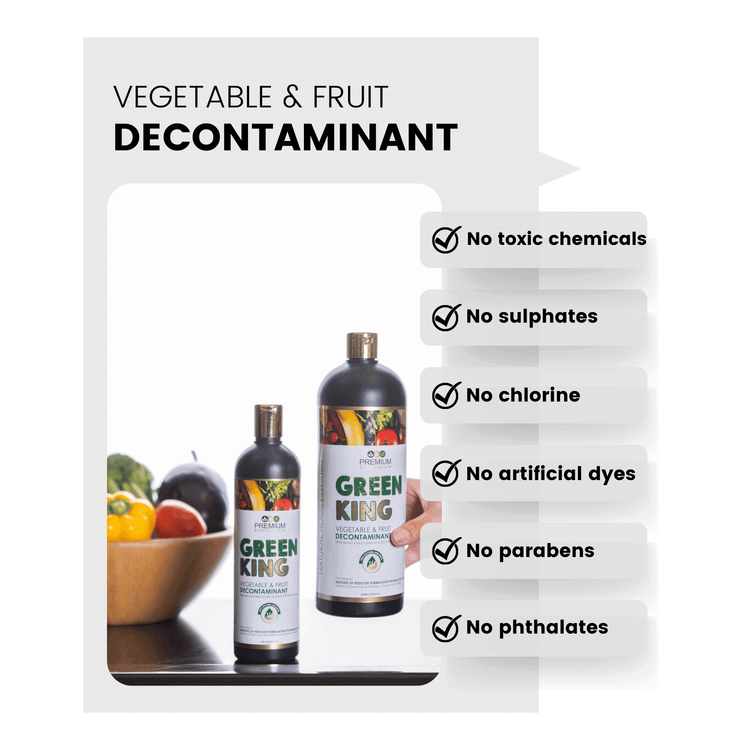 Green King Vegetable Decontaminant ensures pure, safe produce, a reliable choice for your family’s health and safety.