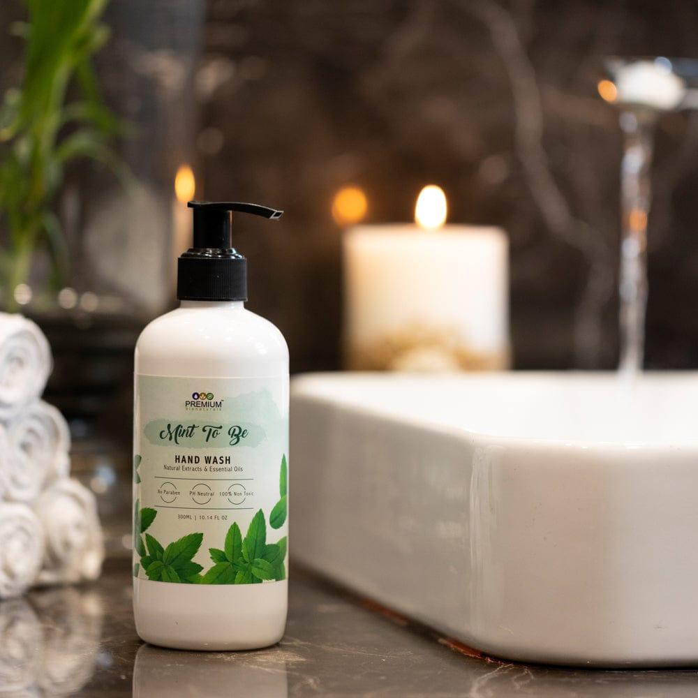 Choose organic care with Mint To Be Handwash for a pure experience.